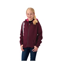 Youth Girl's Full-Zip Hoodie Sweatshirt, Berry