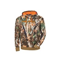 Men's Pursuit Camo Hoodie with Orange Logo