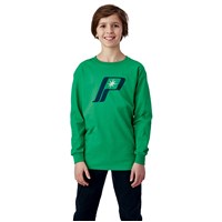 Youth Retro Long Sleeve Tee - Green